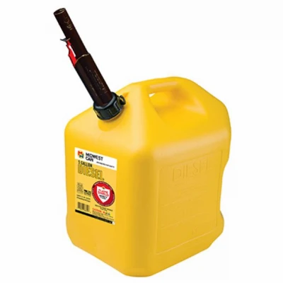 Diesel Gas Can, Yellow Polyethylene, 5 Gallons