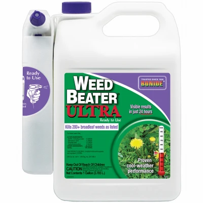 Weed Beater Ultra Fast-Acting Protection Against Broadleaf Weeds, 128 oz. Ready-to-Use with Power Sprayer