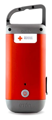 American Red Cross Clip-On Flashlight & Charger, Crank for Power