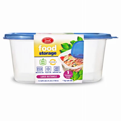 Large Rectangle Food Storage Container, 7.3 Cup Capacity