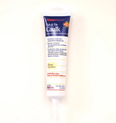 Tub & Tile Caulk, Bone Color, 5.5 Oz. For Bathrooms And Kitchens