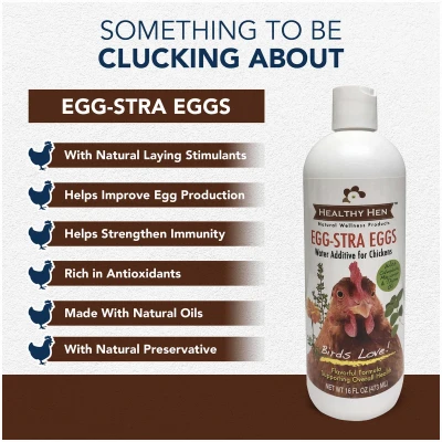 Healthy Hen Egg-Stra Eggs Water Additive, 16 Ounce Bottle