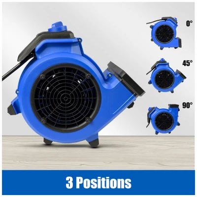 Portable Air Mover Fan with 550 Cubic Feet Per Minute Airflow for Drying and Ventilation