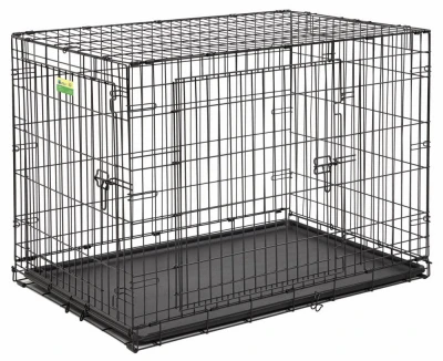 2 Door Dog Crate, 48 In.