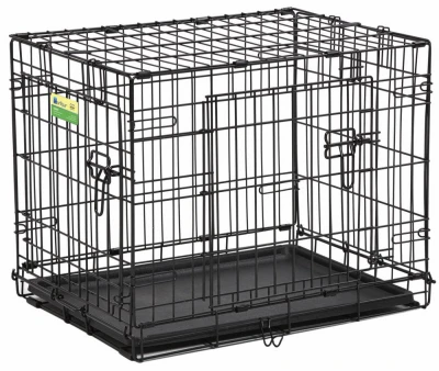 2 Door Dog Crate, 24 Inch - Extra Small Welded Wire Design
