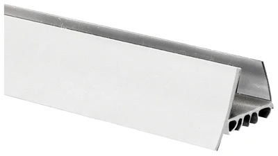 Door Sweep & Draft Stop, Slide-On, White, 36 In.
