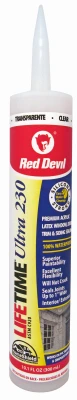 Lifetime Ultra Premium Elastomeric Acrylic Latex Caulk, Clear, 10.1-oz.