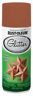 Specialty Glitter Spray Paint, Copper, 10.25 Oz For Crafts