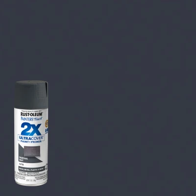 Painter's Touch 2X Spray Paint + Primer, Satin Charcoal Gray, 12-oz.