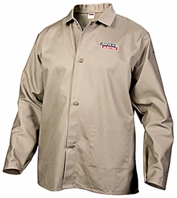 Welding Shirt, Fire Resistant, Khaki, XL
