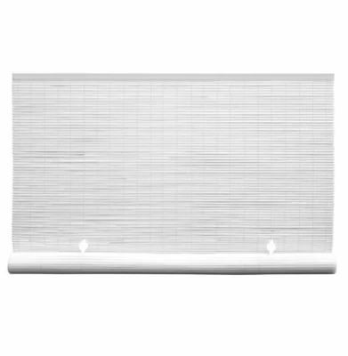 Roll Up Blind, White PVC, 72 x 72-In.