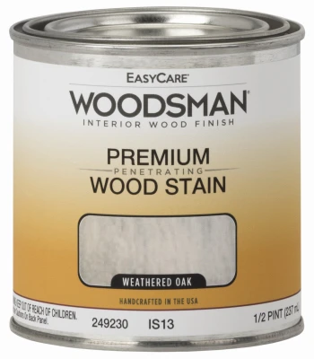Woodsman Interior Oil Based Wood Stain Weathered Oak 0.5 Pint