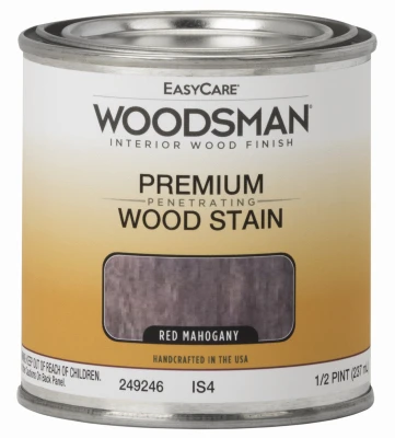 Woodsman Interior Oil-Based Wood Stain, Red Mahogany, One Half Pint