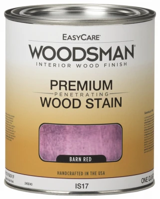 Woodsman Interior Oil-Based Stain in Barn Red, One Quart