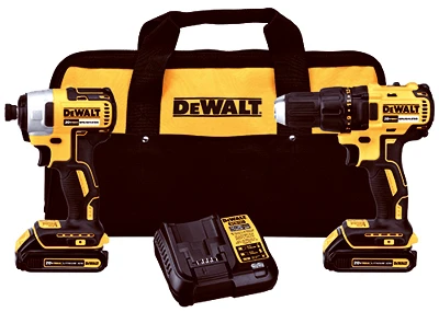 20-Volt Max Compact Drill & Impact Driver Combo Kit, Brushless Motor, 2 Lithium-Ion Batteries