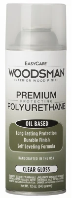 Woodsman Interior Oil-Based Wood Stain Spray, Jacobean Color, 12 Ounce