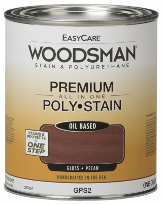 Woodsman Oil-Based Gloss Pecan Stain and Polyurethane, One Quart