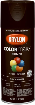 COLORmaxx Spray Primer, Black, 12-oz.