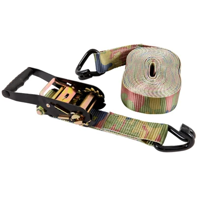 Ratchet Tie Down, Camo, 2 In. x 27 Ft.