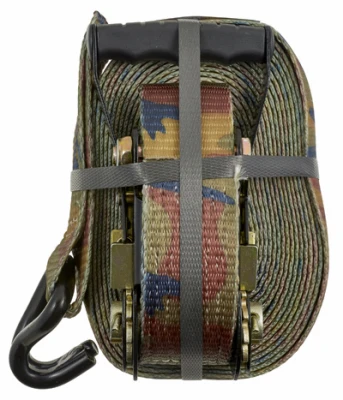 16 ft. x 2 in. x 10,000 lbs. Padded Camo Ratchet with Double J-Hooks 16 ft. x 2 in. x 10,000 lbs. Padded Camo Ratchet with Double J-Hooks