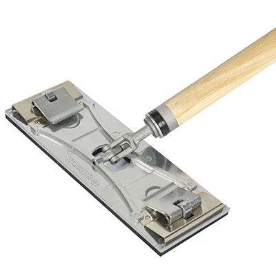 48 Inch Pole Sander With Wood Handle And Quick-release Clamp