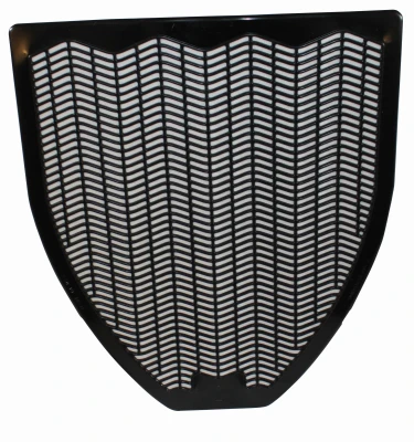 Black Urinal Mat with Fresh Blast Scent, 18.5 Inches Long