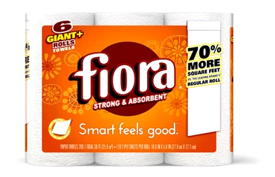 Giant Roll Paper Towels, Select-A-Size, 2-Ply, 6-Pk.