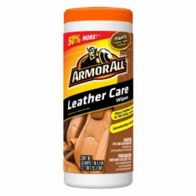 Leather Care Automotive Wipes, 30 Count
