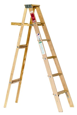 Wood Step Ladder, Type III, 6-Ft.
