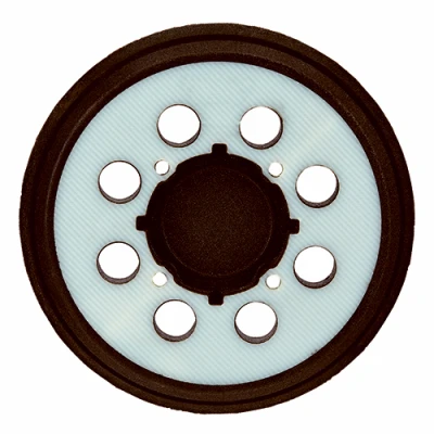 Sanding Pad, Hook & Loop, 8-Hole, 5 In.