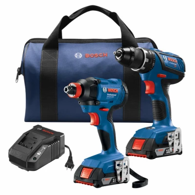Drill/Impact Driver Combo, 18-Volt