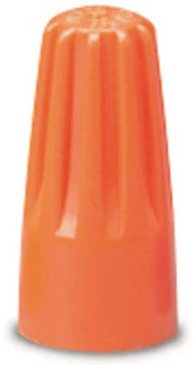 Wire Connector, 22-14 AWG, Orange, Small, 100-Pk.