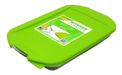 Loaf Baking Dish With Lid, Tempered Glass, 3-Qt.