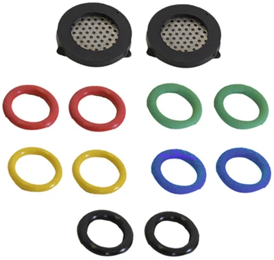 Replacement O-Ring and Filter Kit, 5 O-Ring Sizes (2 of each size) & 2 Filters