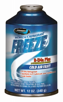 R134a Automotive Air Conditioning Refrigerant with Boosters, 12 Ounce Can