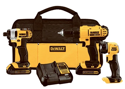 3-Pc. Cordless Drill/Driver Combo Kit, 20-Volt Max, (2) Batteries