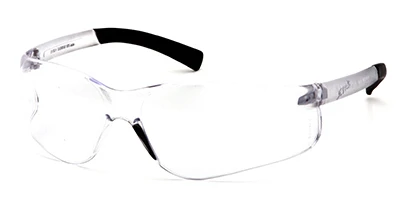 2.5x Reader Safety Glasses With Clear Lens And Soft Rubber Temple Tips