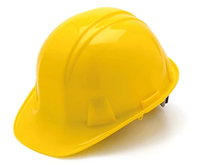 Hard Hat, Cap Style, Pin Lock, Yellow