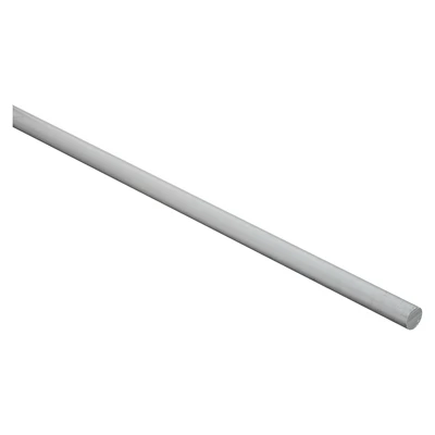 Mill Aluminum Round Rod, 3/8 x 72 In.