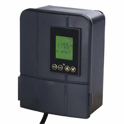 Lcd Transformer With Timer, Weatherproof, Black, 120-watt, 12-volt - Model Tv40382