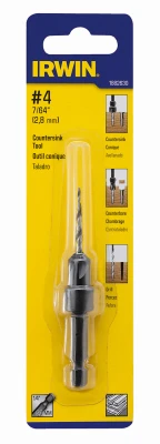 #4 Countersink Wood Drill Bit, Tapered, 1/4-In. Quick-Change Shank