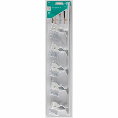 Tool Storage Clips, White Steel