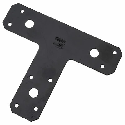 T-Plate, Black, 6 x 5 In.