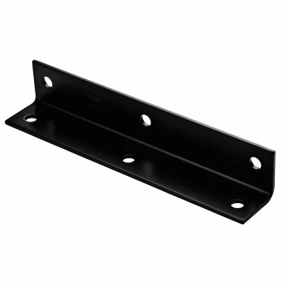 Corner Brace, Black, 1.6 x 9 x 1/8 In.