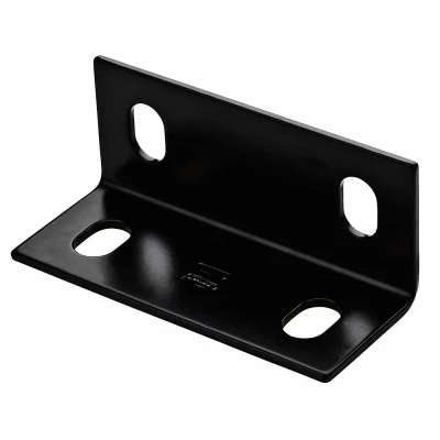Corner Brace, Black, 2.1 x 5 x 1/8 In.
