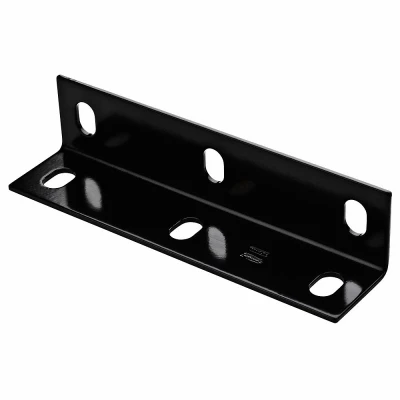 Corner Brace, Black, 2.1 x 9 x 1/8 In.