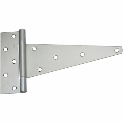 Gate T-Hinge, Extra Heavy Duty, Zinc, 12 In.