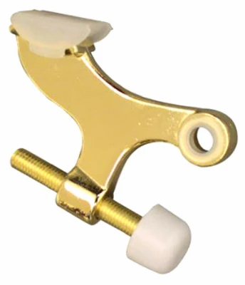 Hinge Pin Door Stop, Polish Brass