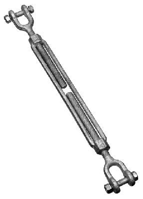 Jaw/Jaw Turnbuckles, 1/2 x 9 In.