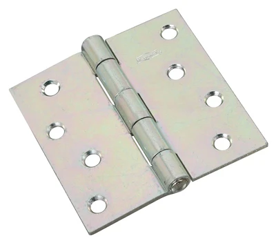 Tight Pin Hinge, Zinc, 4 x 4 In.
